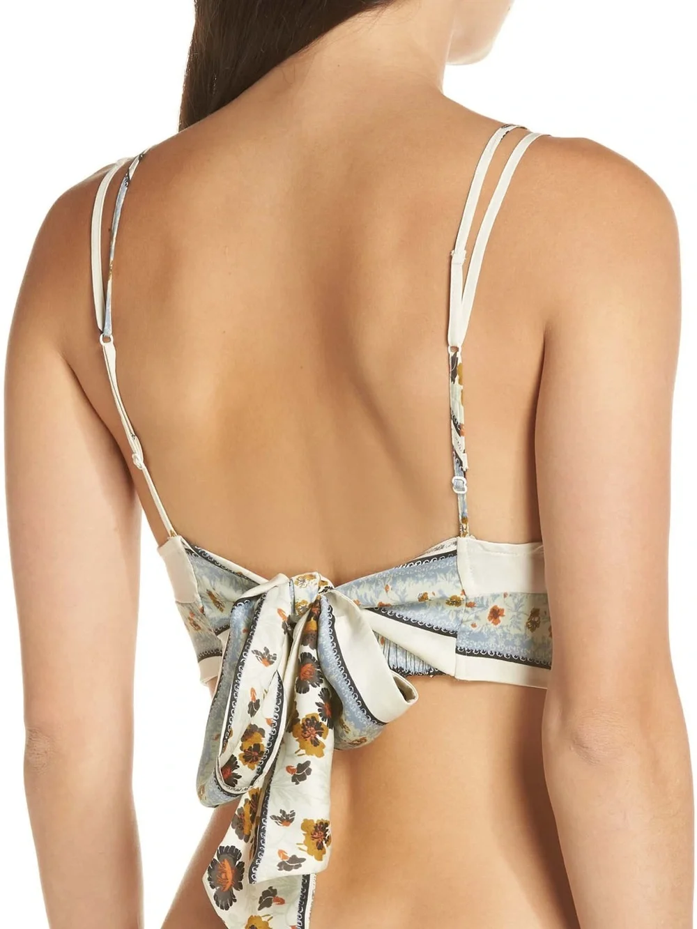 Free People Day To Night Silky Crop Top Brami Ivory